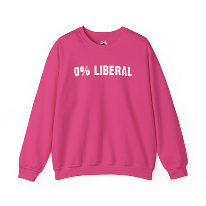 0% Liberal Crewneck Sweatshirt The Devil's Pickle