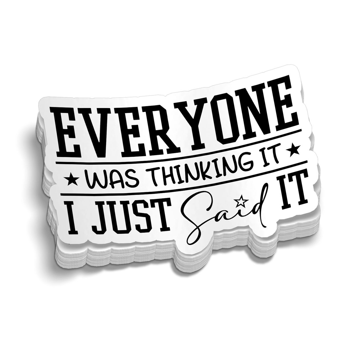 Thinking It  Hard Hat Decal Armed American Supply