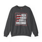 Beer Bacon Guns and Freedom Crewneck Sweatshirt The Devil's Pickle