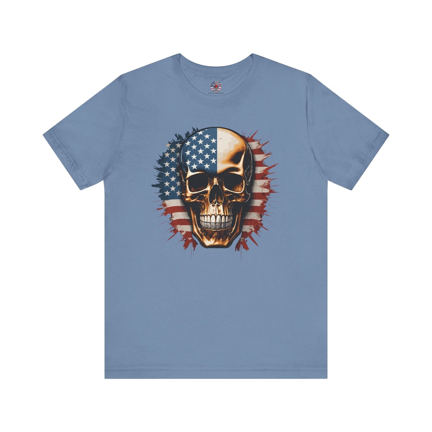 American Flag Skull T-Shirt The Devil's Pickle