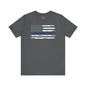 Thin Blue Line American Flag T-Shirt The Devil's Pickle
