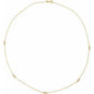 14K Yellow 1/4 CTW Lab-Grown Diamond 5-Station 18" Necklace Ethereal Legacy Boutiques
