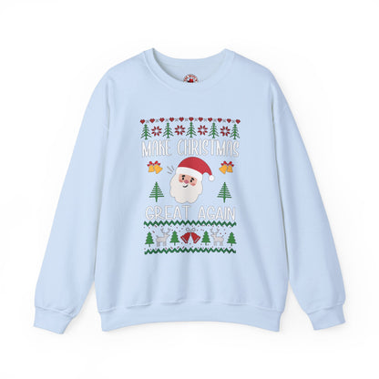 Make Christmas Great Again Crewneck Sweatshirt The Devil's Pickle