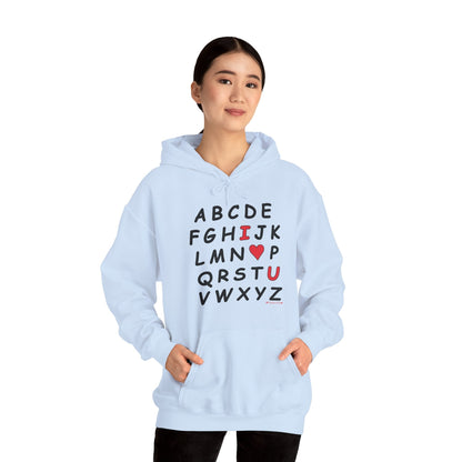 ABC I Love You Hooded Sweatshirt The Devil's Pickle