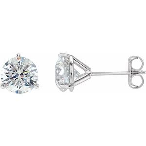 18K White 1 1/2 CTW Natural Diamond Stud Earrings Ethereal Legacy Boutiques
