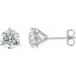18K White 1 1/2 CTW Natural Diamond Stud Earrings Ethereal Legacy Boutiques