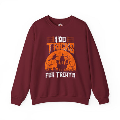 I Do Tricks For Treats Crewneck Sweatshirt The Devil's Pickle