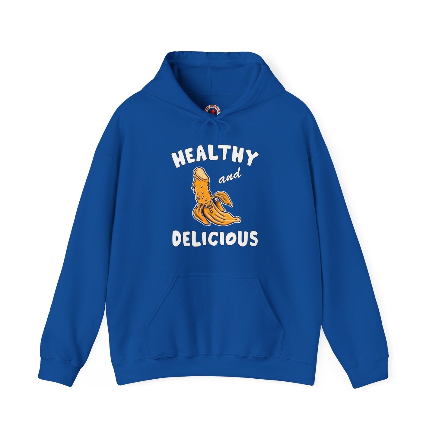 Healthy and Delicious Hooded Sweatshirt The Devil's Pickle
