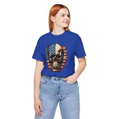 American Flag Skull T-Shirt The Devil's Pickle