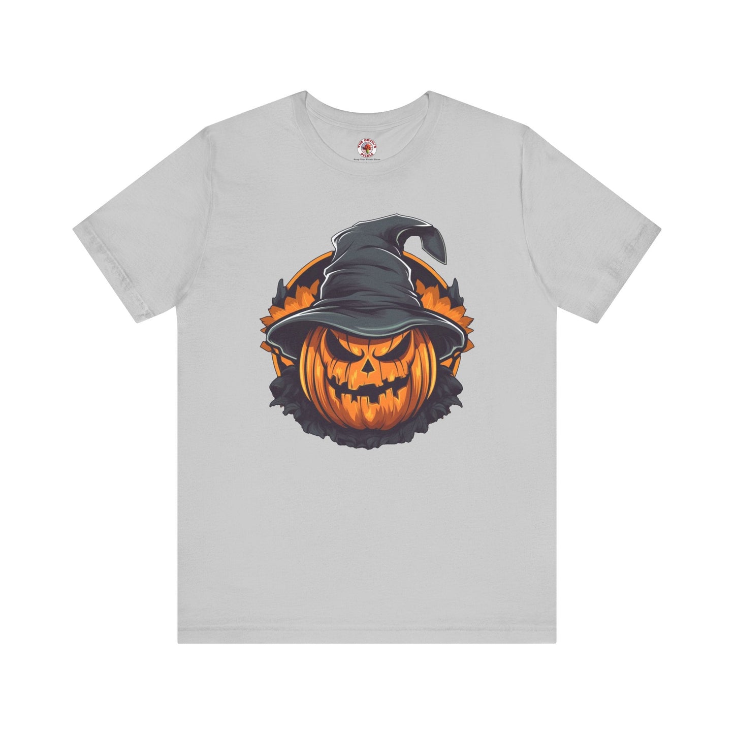 Scary Witch Pumpkin Halloween T-Shirt The Devil's Pickle