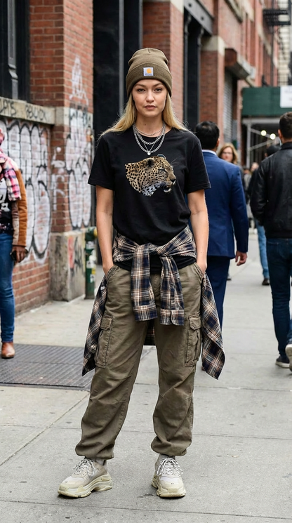 Leopard's Smile, Nature Lover's Apparel, cat lovers, wildlife fans, Moss Apparel, Unisex T-Shirt Moss Apparel