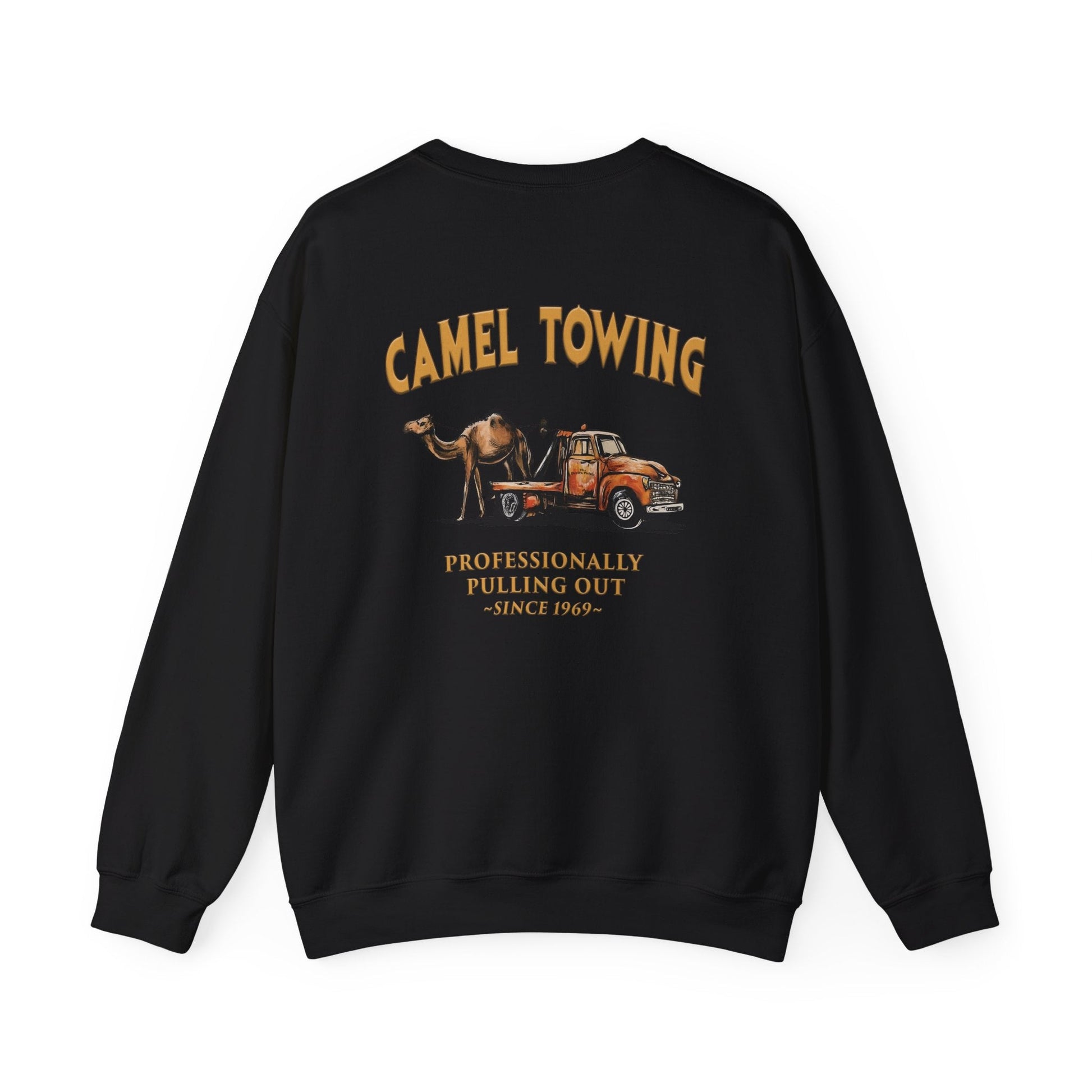 Camel Towing Back Crewneck Sweatshirt The Devil's Pickle