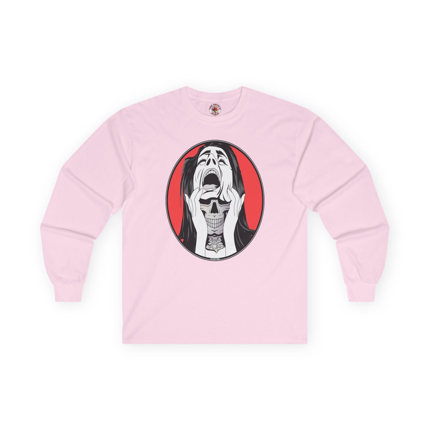Skull Woman Long Sleeve Tee The Devil's Pickle