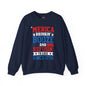 Merica Drinkin Booze And Refusin To Lose Crewneck Sweatshirt The Devil's Pickle