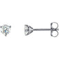 18K White 1/3 CTW Natural Diamond Stud Earrings Ethereal Legacy Boutiques