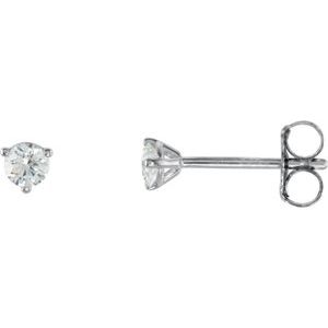 18K White 1/5 CTW Natural Diamond Stud Earrings Ethereal Legacy Boutiques
