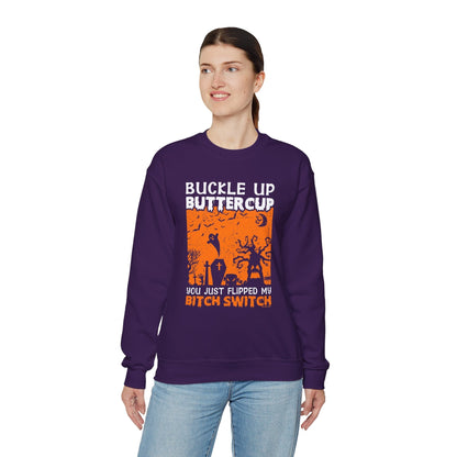 Buckle Up Buttercup Crewneck Sweatshirt The Devil's Pickle