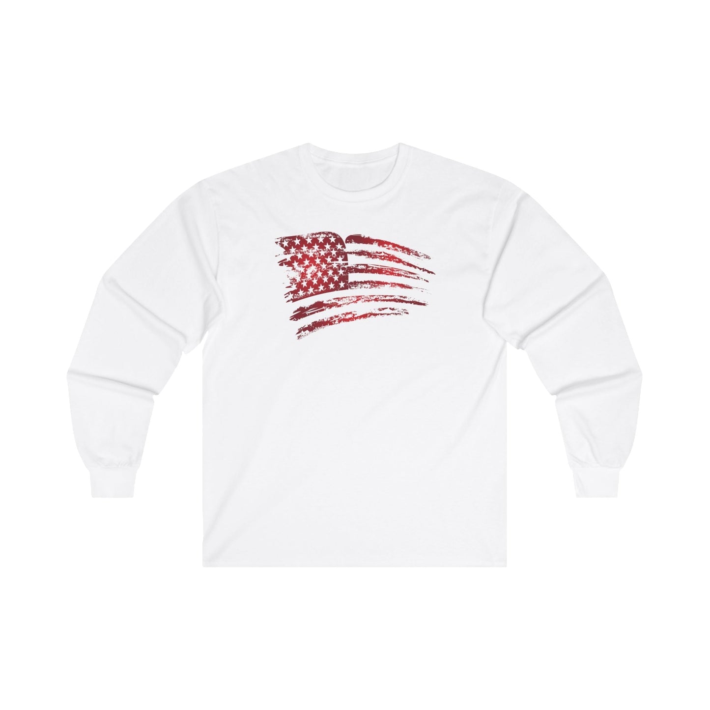 Red American Flag Long Sleeve Tee The Devil's Pickle