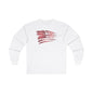 Red American Flag Long Sleeve Tee The Devil's Pickle