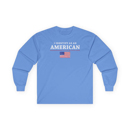 I Identify As An American Long Sleeve Tee The Devil's Pickle