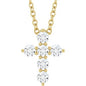 14K Yellow 1/4 CTW Natural Diamond Cross 16-18" Necklace Ethereal Legacy Boutiques
