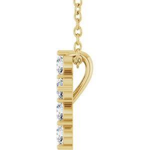 14K Yellow 1/4 CTW Natural Diamond Cross 16-18" Necklace Ethereal Legacy Boutiques