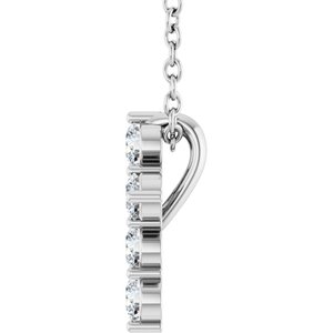 Platinum 1/4 CTW Natural Diamond Cross 16-18" Necklace Ethereal Legacy Boutiques