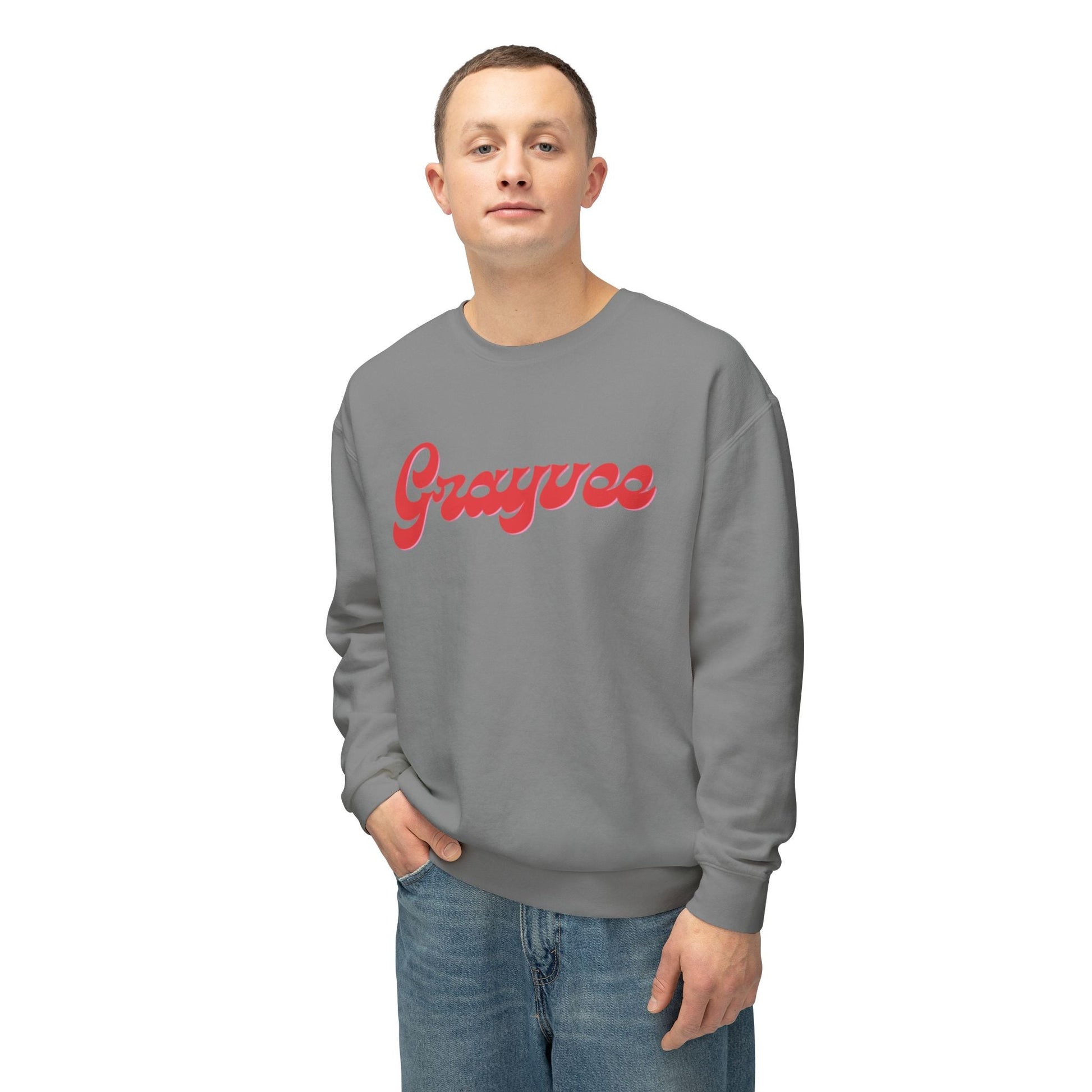Unisex Lightweight Crewneck Sweatshirt "Grayvee" Grayceful LLC