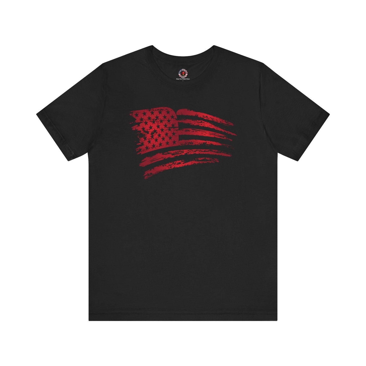 Red American Flag T-Shirt The Devil's Pickle