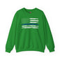Thin Blue Line American Flag Crewneck Sweatshirt The Devil's Pickle