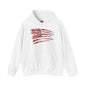 Red American Flag Hooded Sweatshirt The Devil's Pickle