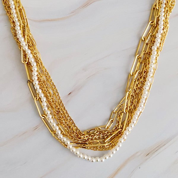 Multi Chain Pearl Necklace Shop Style & More | Fresh Looks, Everyday Deals & Free Shipping