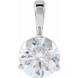 Platinum Lab-Grown Moissanite Pendant Ethereal Legacy Boutiques