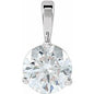 Platinum Lab-Grown Moissanite Pendant Ethereal Legacy Boutiques
