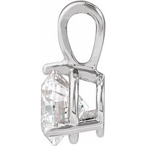 Platinum Lab-Grown Moissanite Pendant Ethereal Legacy Boutiques
