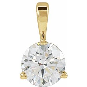 14K Yellow 5/8 CT Lab-Grown Diamond Pendant Ethereal Legacy Boutiques