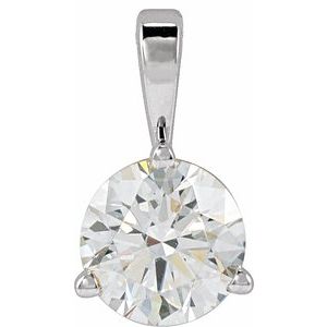 Sterling Silver 5/8 CT Lab-Grown Diamond Pendant Ethereal Legacy Boutiques