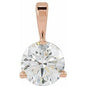 14K Rose 5/8 CT Lab-Grown Diamond Pendant Ethereal Legacy Boutiques