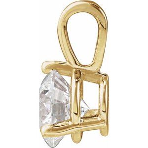 14K Yellow 5/8 CT Lab-Grown Diamond Pendant Ethereal Legacy Boutiques