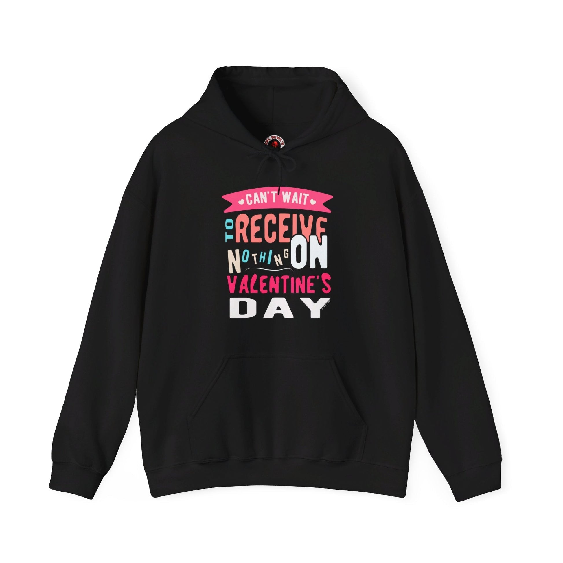 Can't Wait To Receive Nothing On Valentines Day Hooded Sweatshirt The Devil's Pickle