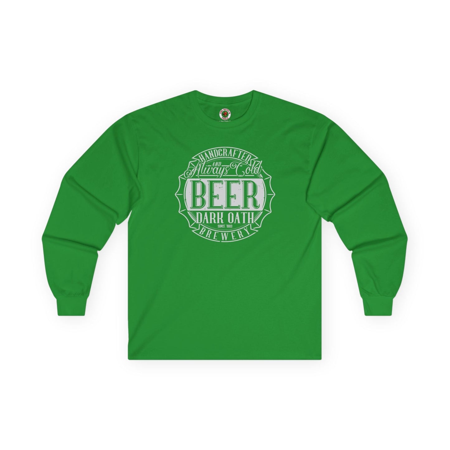 Handcrafted and Always Cold Beer Long Sleeve Tee The Devil's Pickle