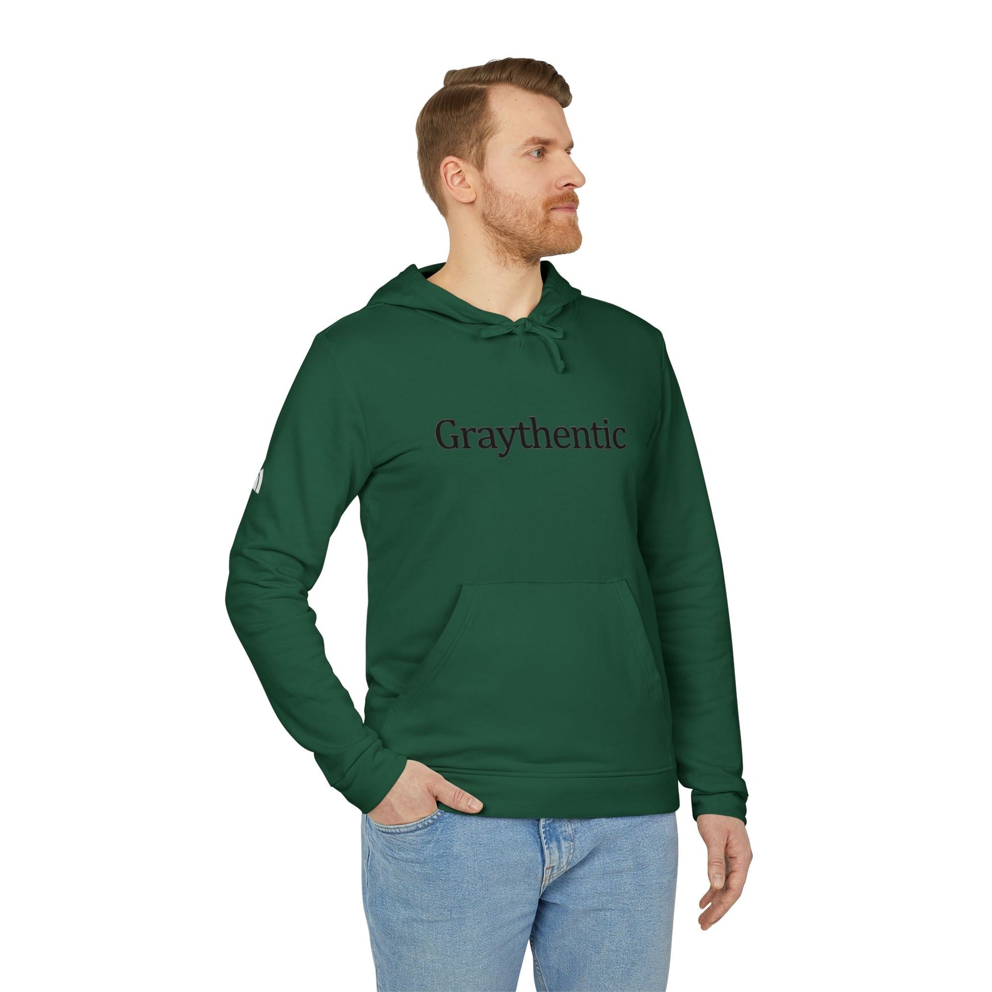 adidas Unisex Fleece Hoodie "Graythentic" Grayceful LLC