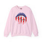 American Flag Lips Crewneck Sweatshirt The Devil's Pickle