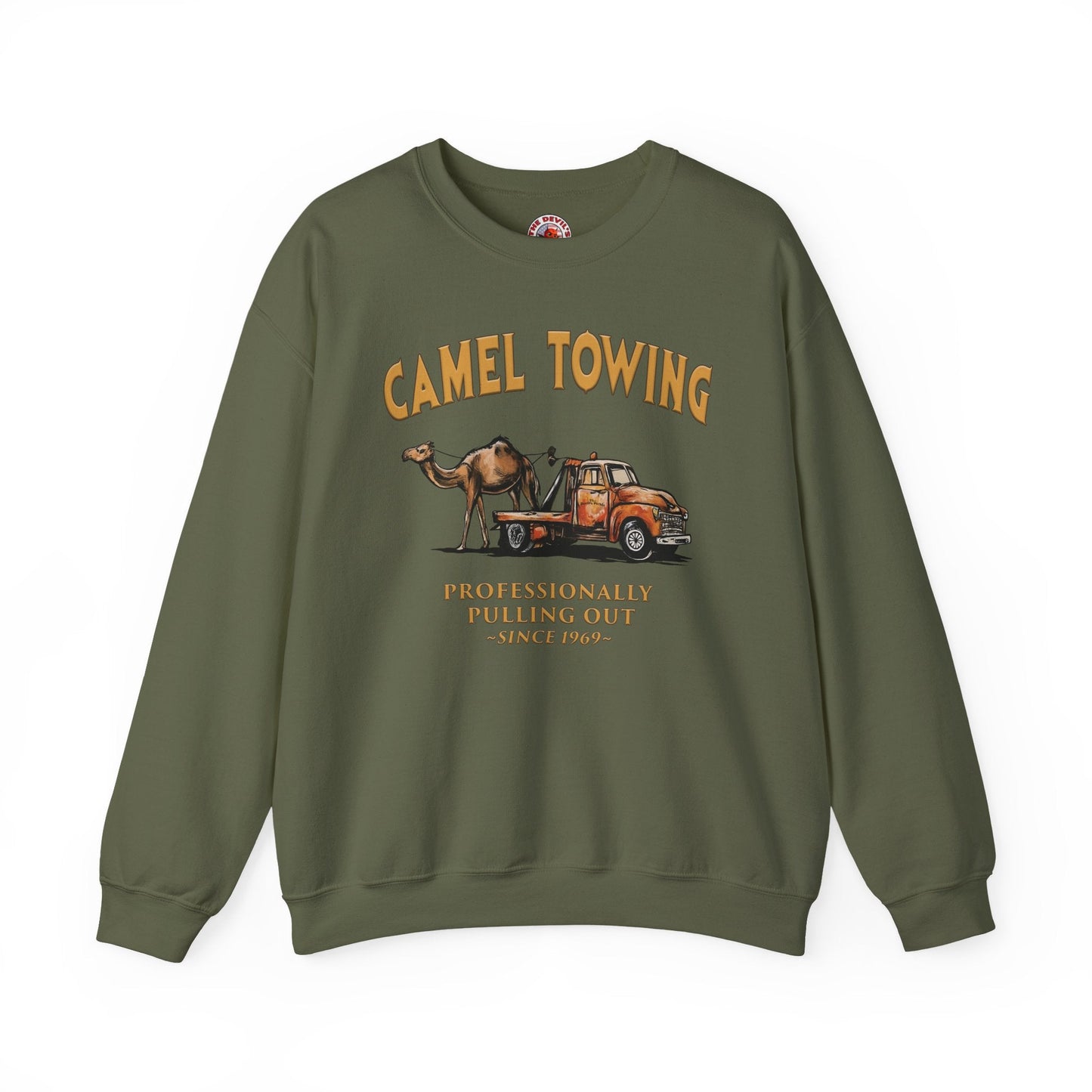 Camel Towing Crewneck Sweatshirt The Devil's Pickle