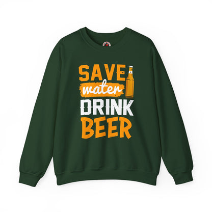 Save Water Drink Beer Crewneck Sweatshirt The Devil's Pickle