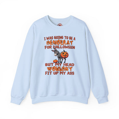 Democrat for Halloween Crewneck Sweatshirt The Devil's Pickle