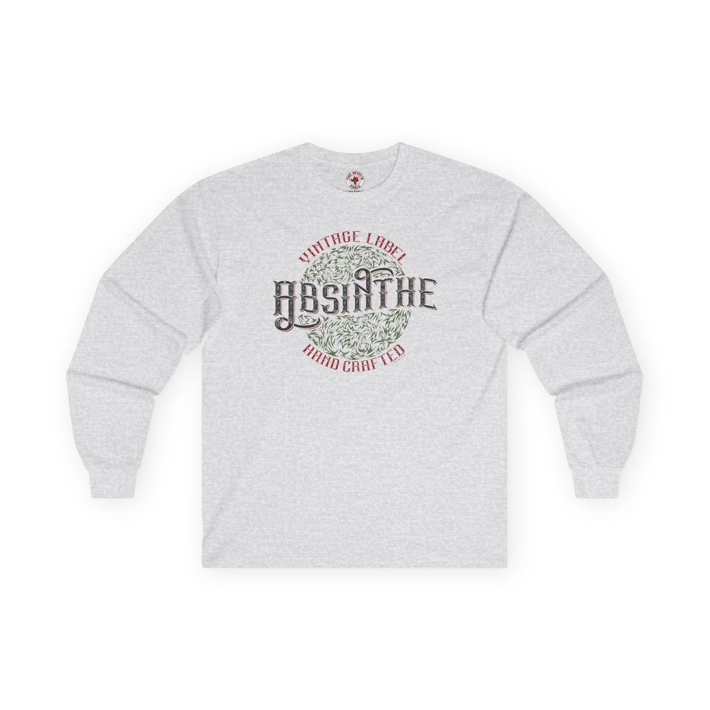 Vintage Label Absinthe Long Sleeve Tee The Devil's Pickle