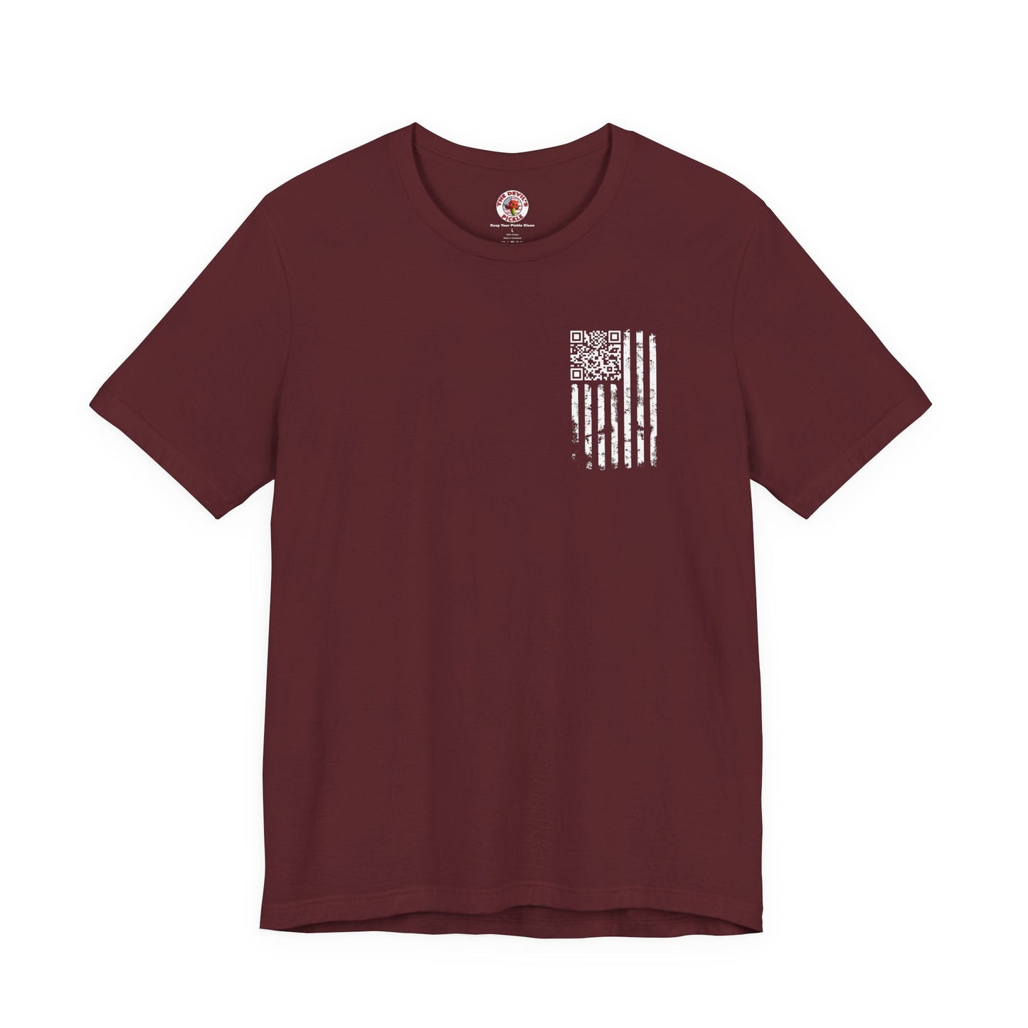 American Flag QR Code T-Shirt The Devil's Pickle