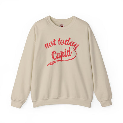 Not Today Cupid Crewneck Sweatshirt The Devil's Pickle