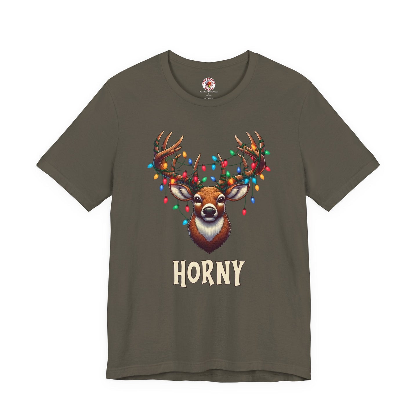 Horny Reindeer T-Shirt The Devil's Pickle